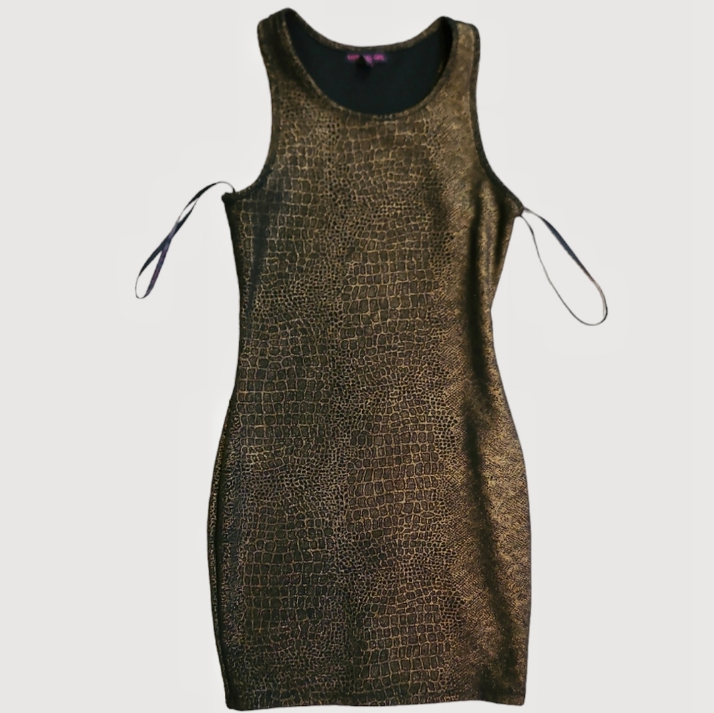Bodycon Animal Print Mini Dress